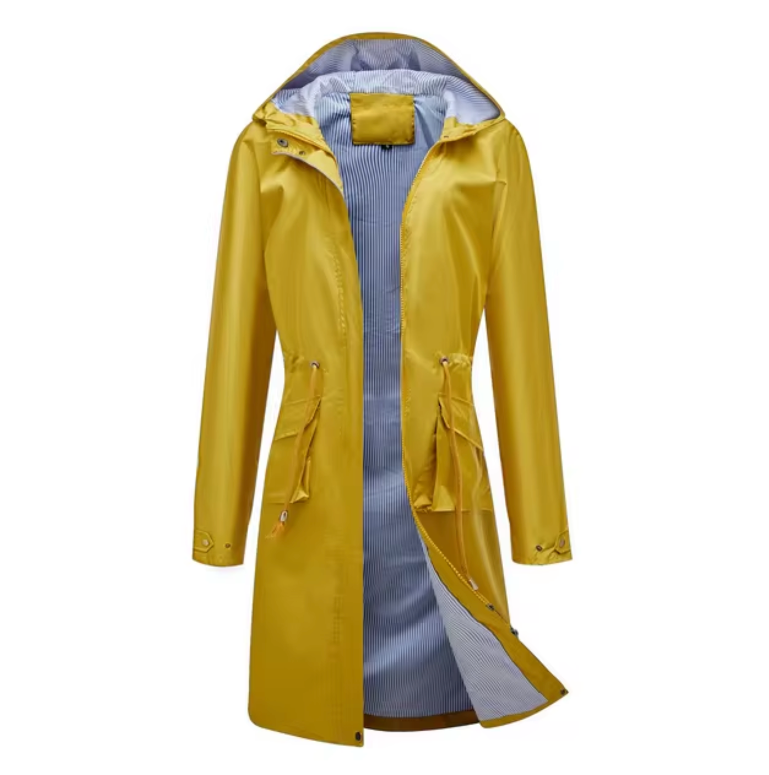 Adelaide Manteau Femme – Longue Veste Imperméable avec Capuche & Coupe Féminine Respirante