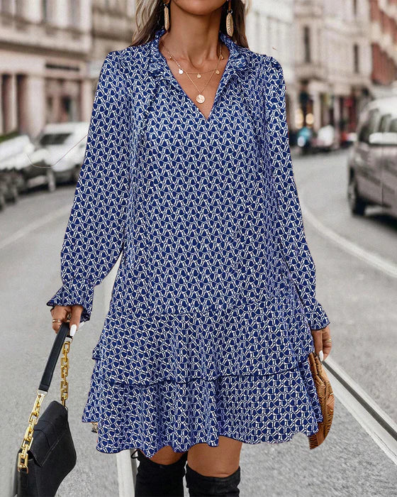 Robe Femme Stella – Robe Élégante à Manches Longues avec Coupe Décontractée et Style Intemporel
