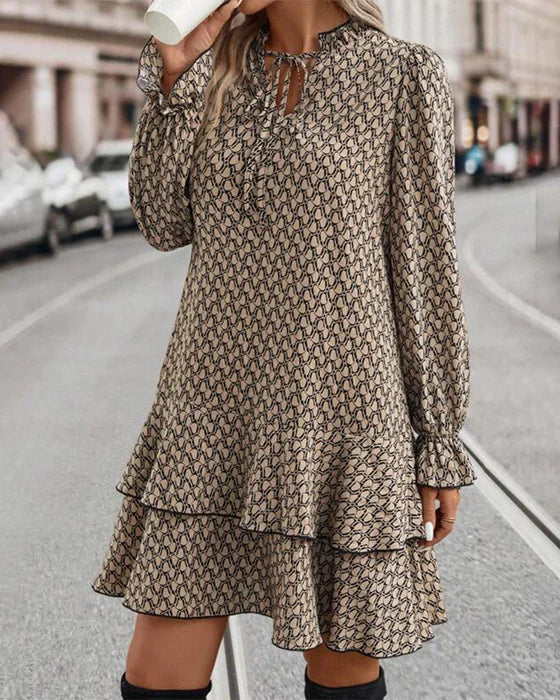 Robe Femme Stella – Robe Élégante à Manches Longues avec Coupe Décontractée et Style Intemporel