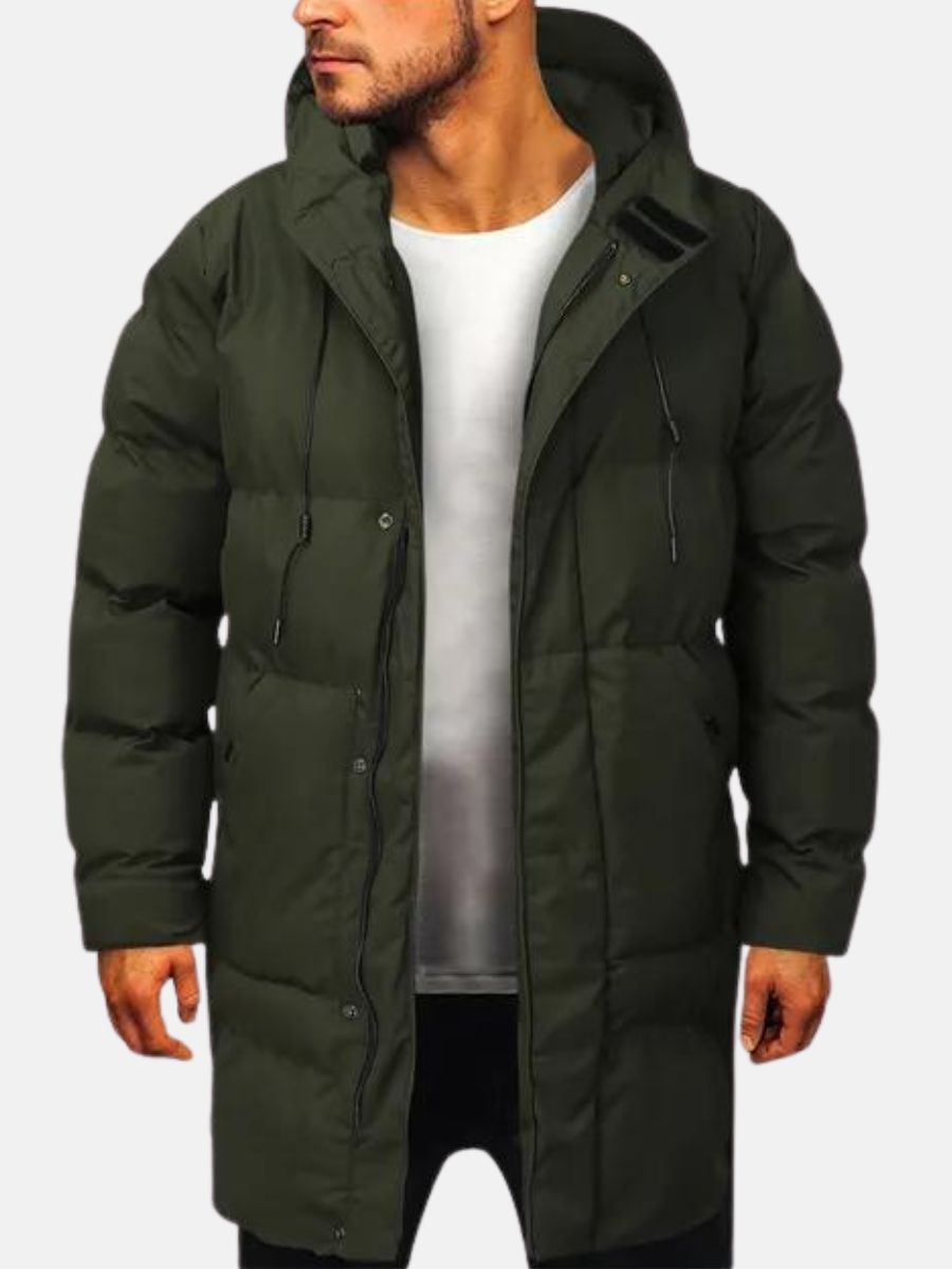 Parka da uomo Cassius: imbottitura isolante, nylon resistente e stile moderno
