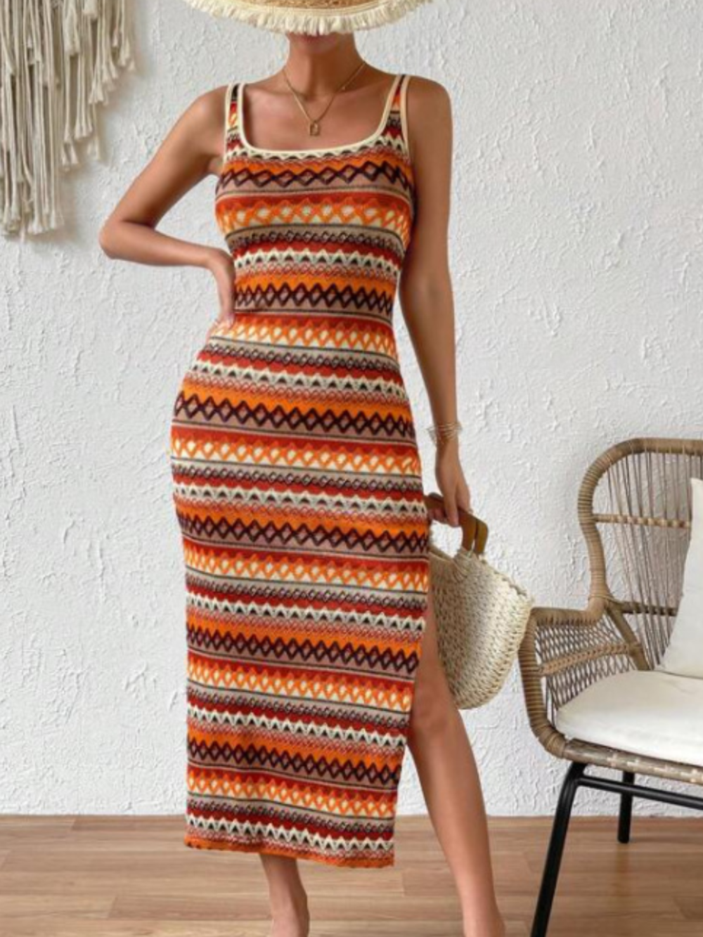 Abito estivo da donna Harper - Abito leggero e fluido a righe colorate per ogni occasione