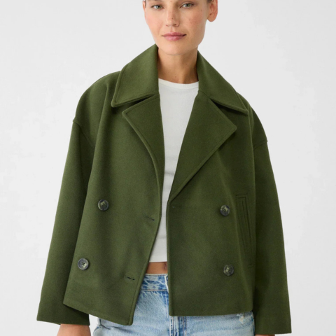 Giacca da donna Addison – Elegante cappotto corto doppiopetto in stile moderno