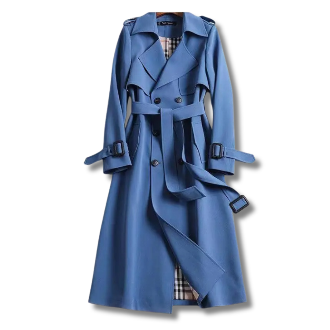 Trench elegante da donna Emilia - Cappotto lungo elegante e versatile per tutte le stagioni
