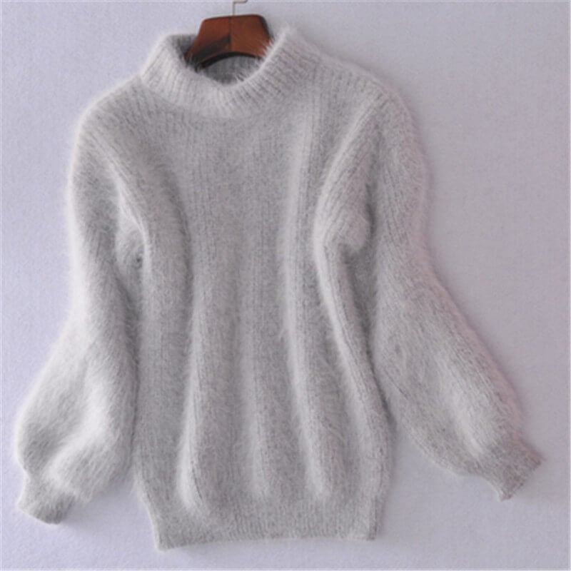 Maglione da donna Emilie - Maglione in lana lavorato a maglia largo, comodo ed elegante, dallo stile moderno