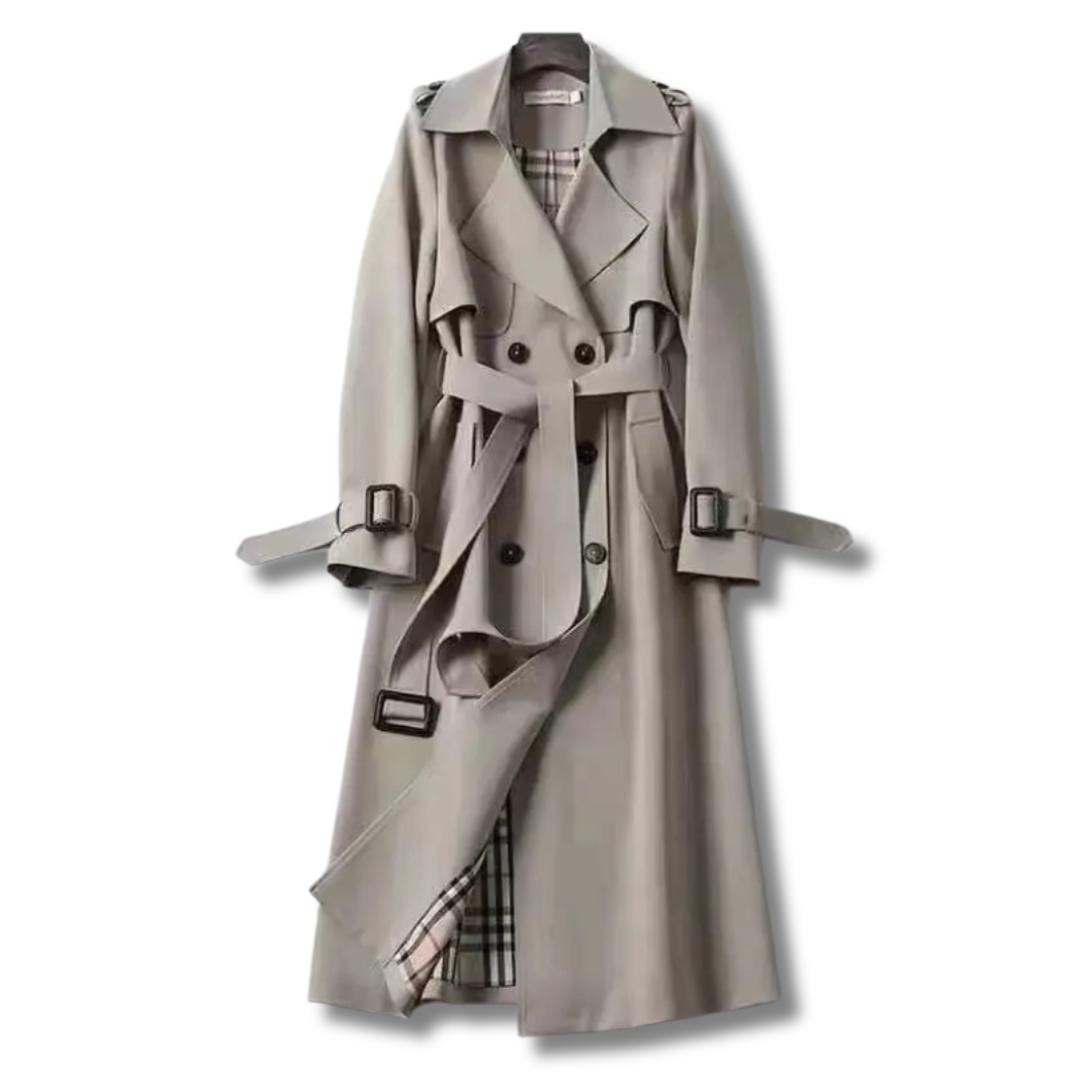 Trench elegante da donna Emilia - Cappotto lungo elegante e versatile per tutte le stagioni