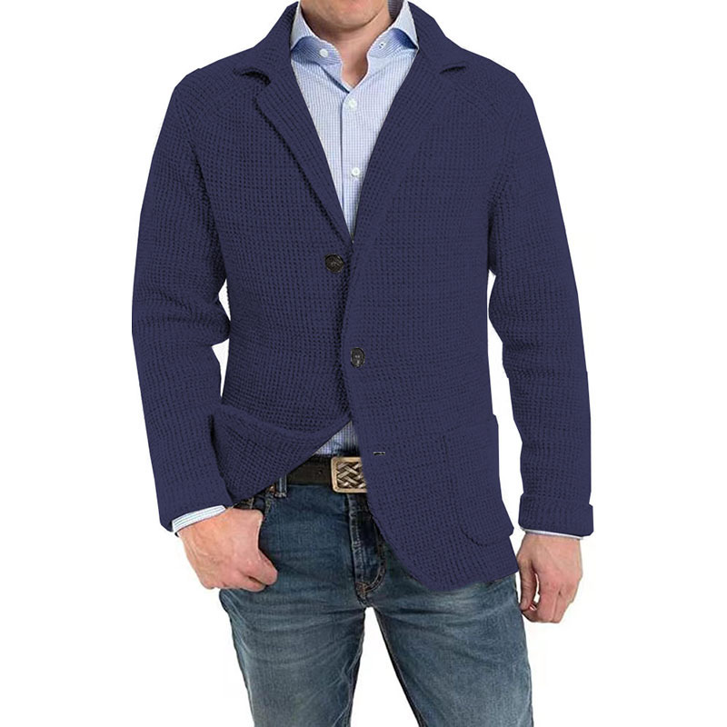 Cardigan da uomo Derek: maglia morbida, vestibilità regolare e chiusura con bottoni alla moda