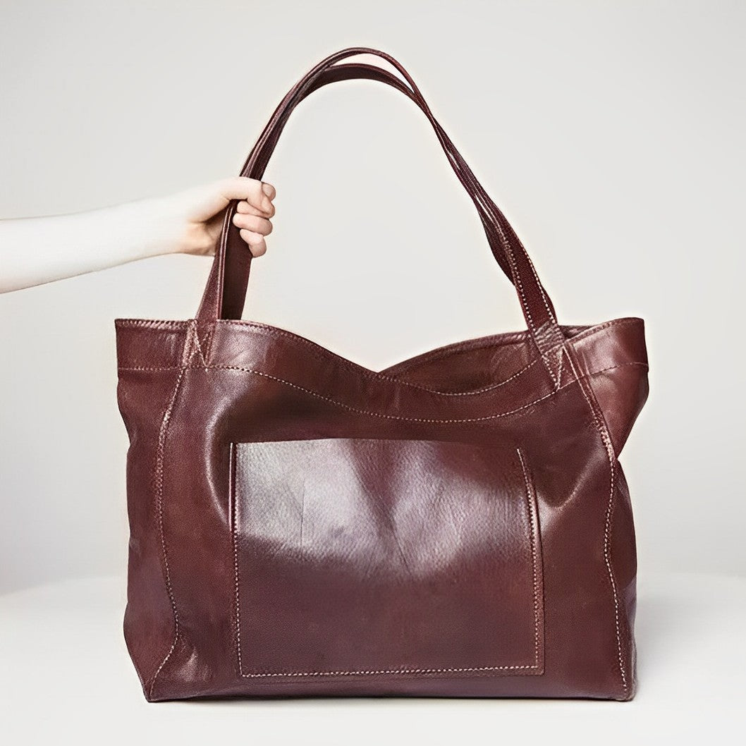 Borsa da donna Aurora - Elegante borsa a tracolla in vera pelle vintage
