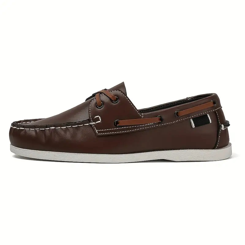 Lucas Chaussures Bateau Homme – Mocassins Rétro Confortables & Élégants en Cuir