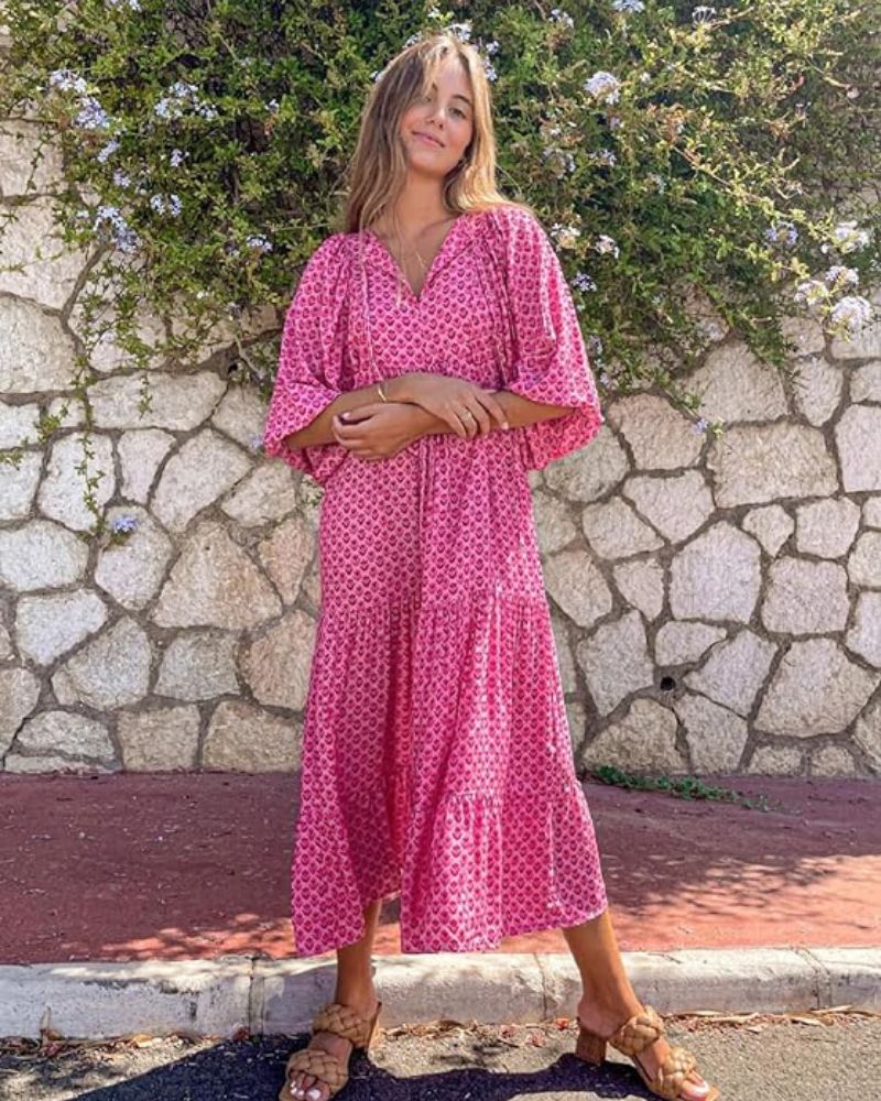 Abito lungo da donna Sandy - Stile versatile con tessuto leggero ed eleganza senza tempo