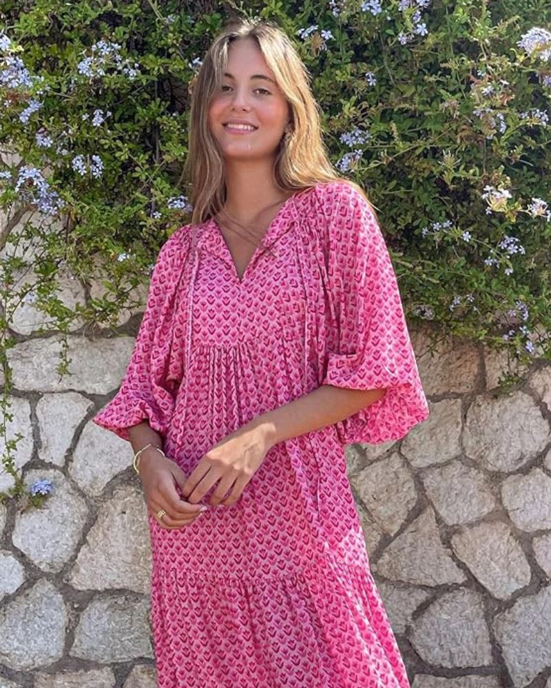 Abito lungo da donna Sandy - Stile versatile con tessuto leggero ed eleganza senza tempo