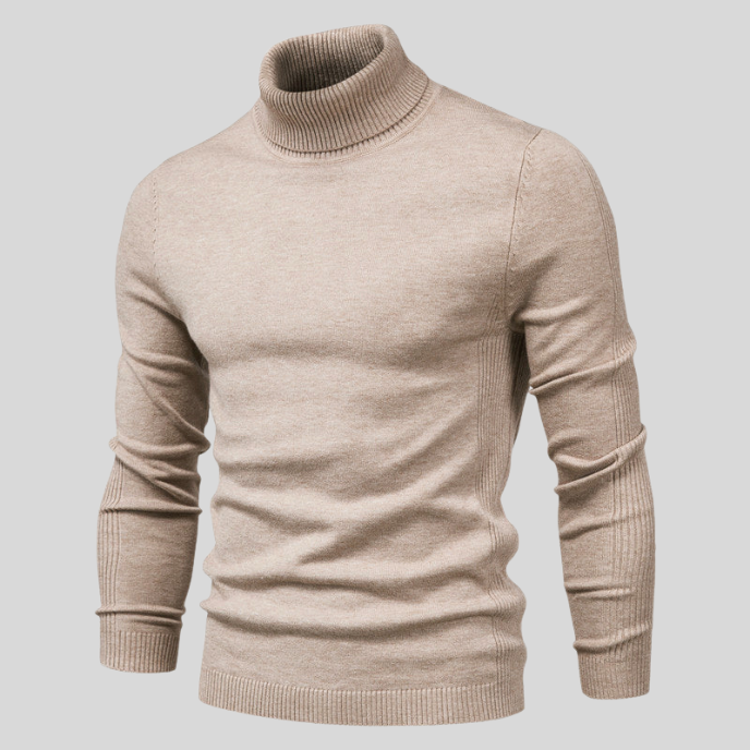 Maglione da uomo Jerold: maglione con collo alto, elegante e comodo, dallo stile versatile
