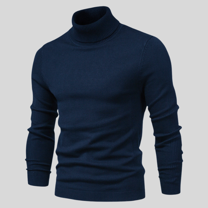 Maglione da uomo Jerold: maglione con collo alto, elegante e comodo, dallo stile versatile