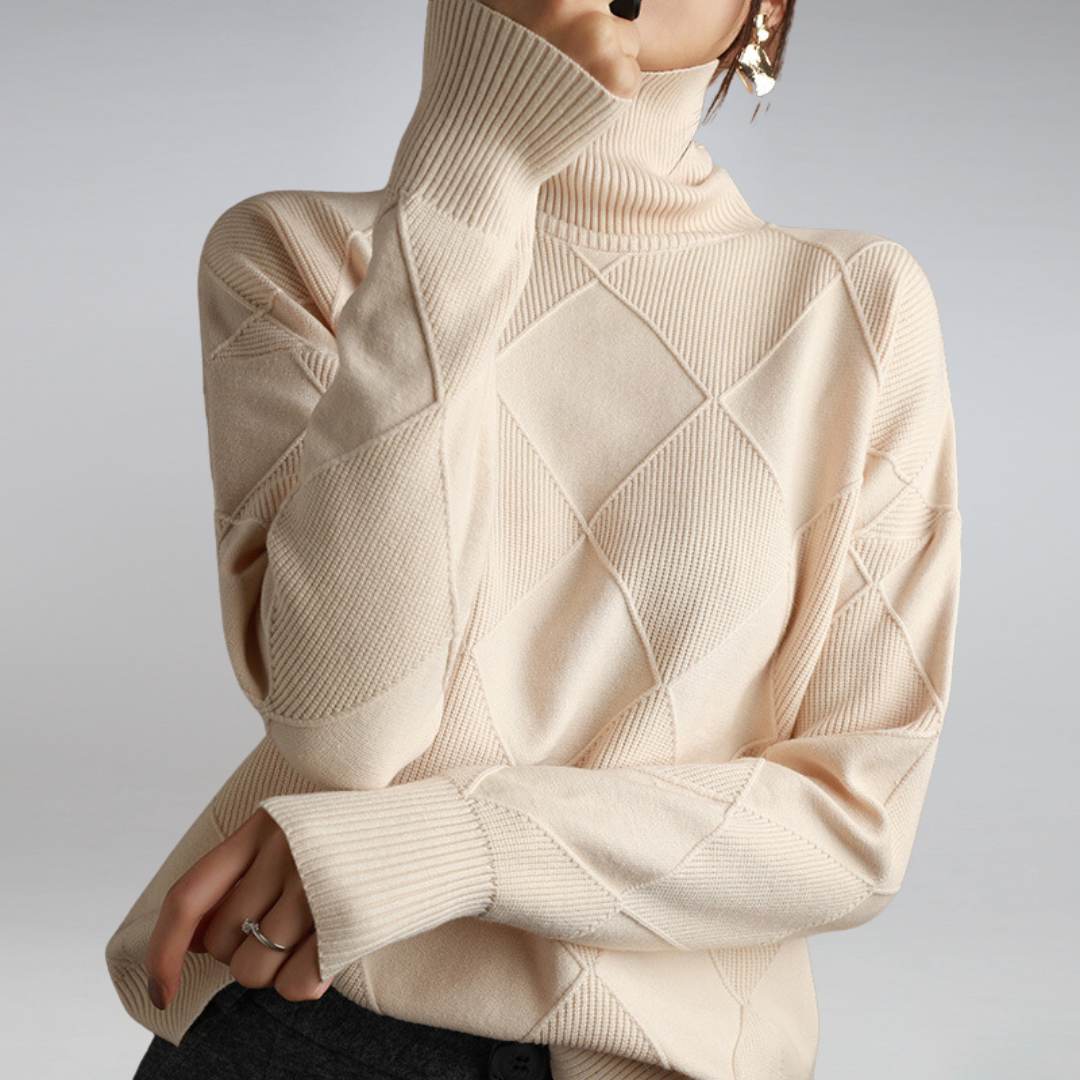 Maglione da donna Luciana – Elegante dolcevita in morbido e chic cashmere senza tempo