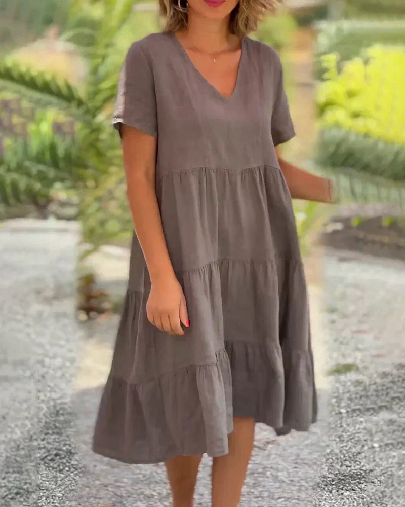 Abito da cocktail da donna Desarae - Abito midi con spalle scoperte e silhouette elegante per eventi speciali