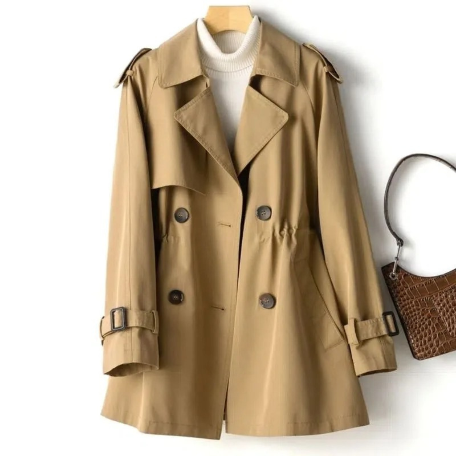 Cappotto da donna Manel - Elegante trench casual dallo stile moderno e confortevole