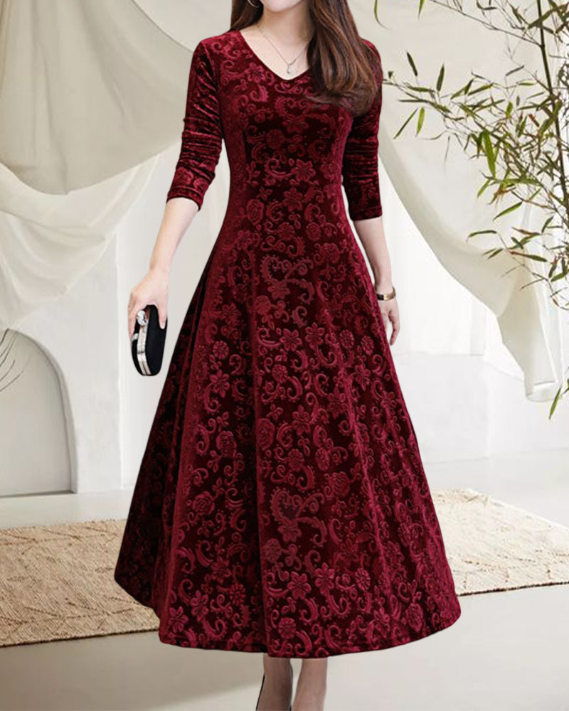 Margaret Robe Femme – Élégante Robe Trapèze à Coupe Féminine pour Occasions Festives