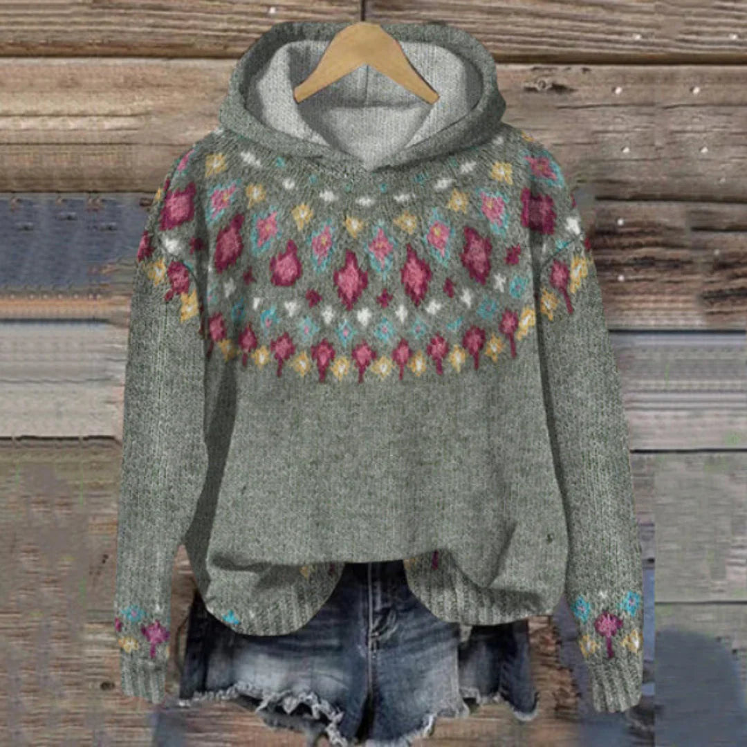 Miriam Hoodie Femme – Sweat à Capuche Vintage Confortable et Polyvalent pour le Quotidien