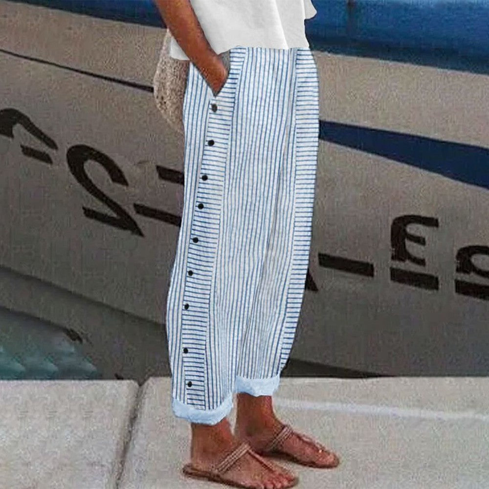 Pantaloni da donna Pia – Pantaloni casual con tasche laterali e vestibilità comoda