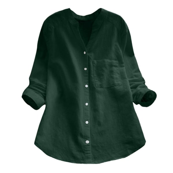 Camicia da donna Aloyse – Lino-cotone traspirante, vestibilità comoda e rilassata