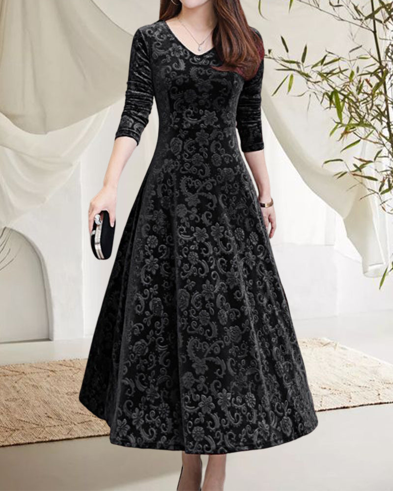 Margaret Robe Femme – Élégante Robe Trapèze à Coupe Féminine pour Occasions Festives