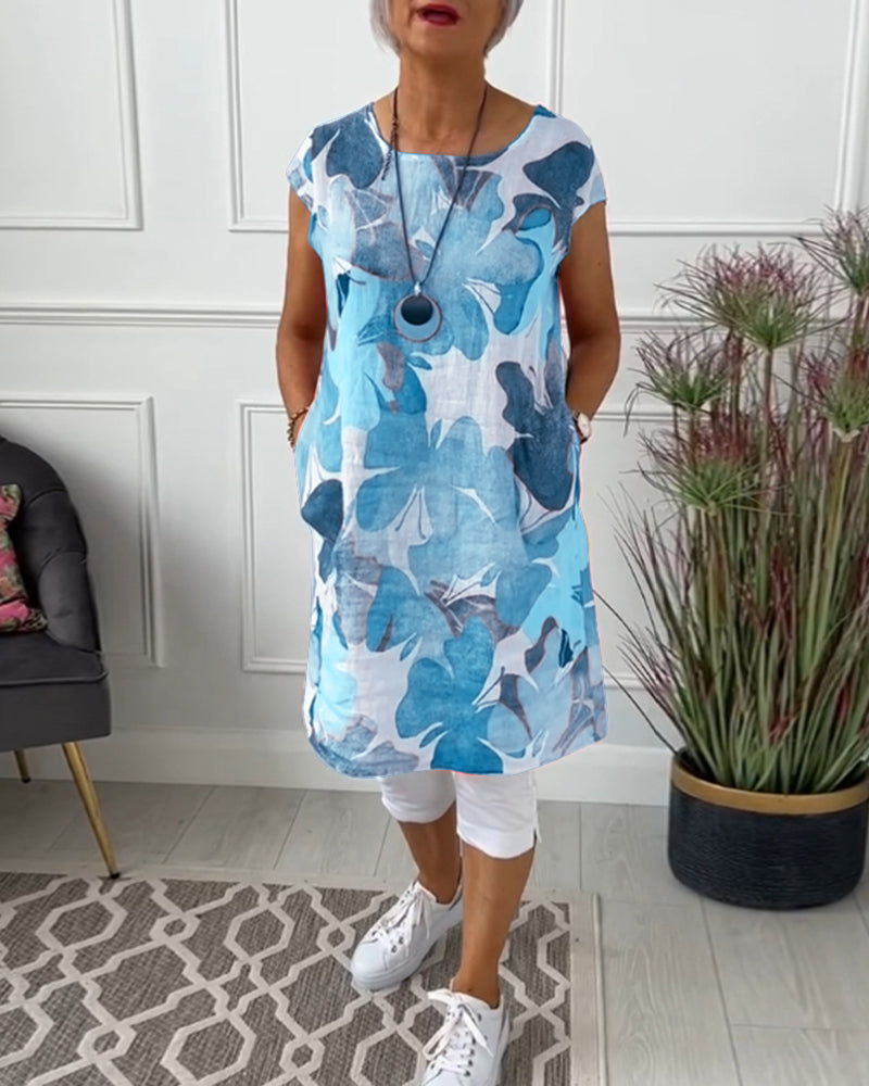 Tunique Femme Wilma – Long Haut Aéré à Imprimé Fleuri, Coupe Ample & Look Féminin