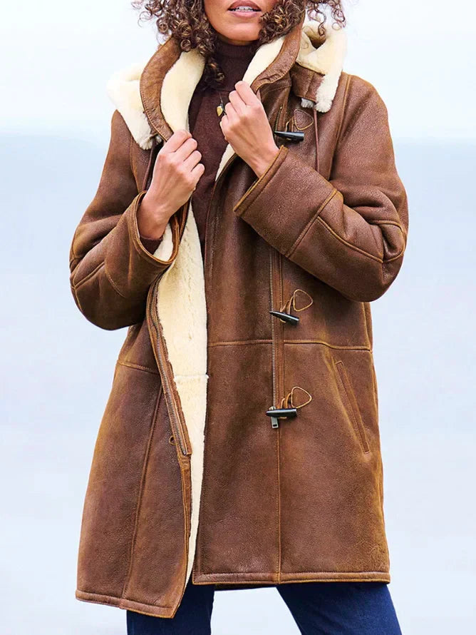 Cappotto con cappuccio da donna Leia: caldo, casual ed elegante per le giornate invernali