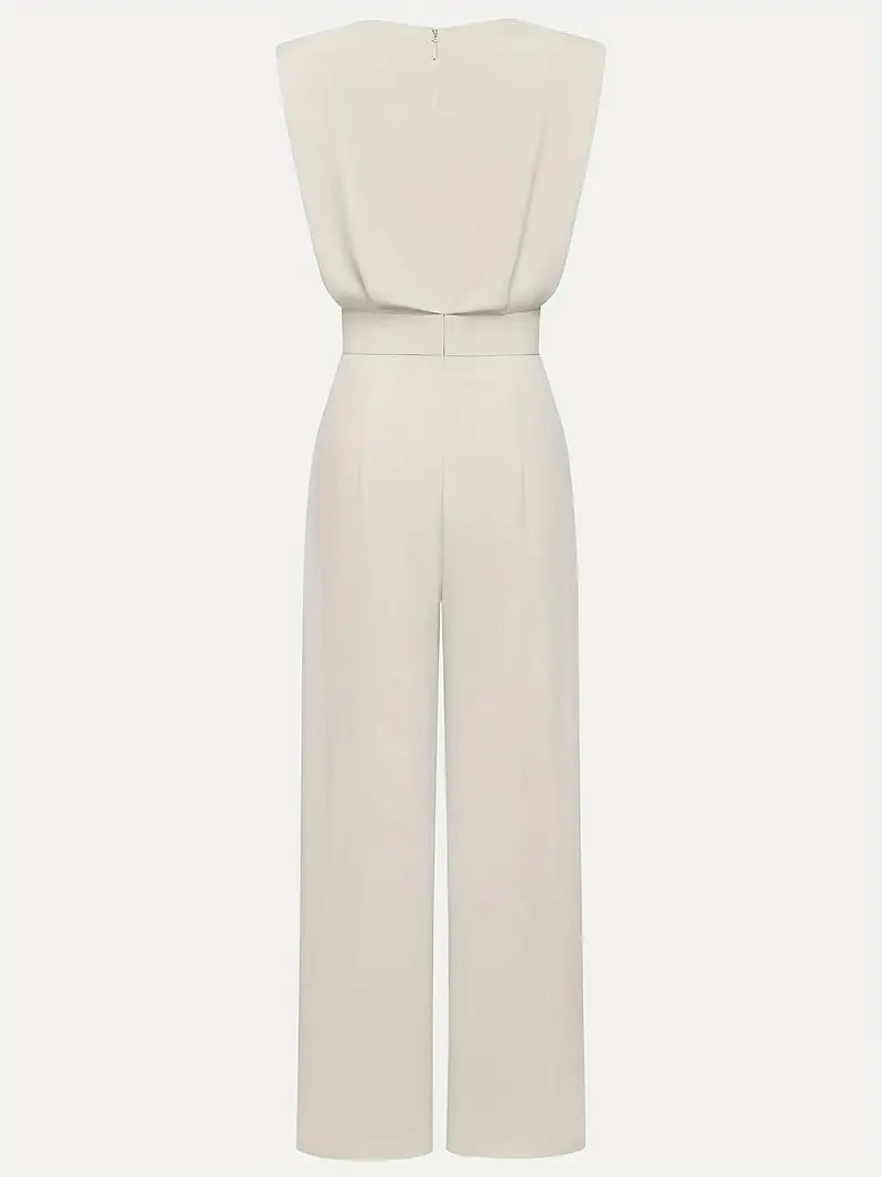 Mira Combinaison Femme – Jumpsuit Élégant avec Taille Haute, Jambes Droites & Tissu Léger
