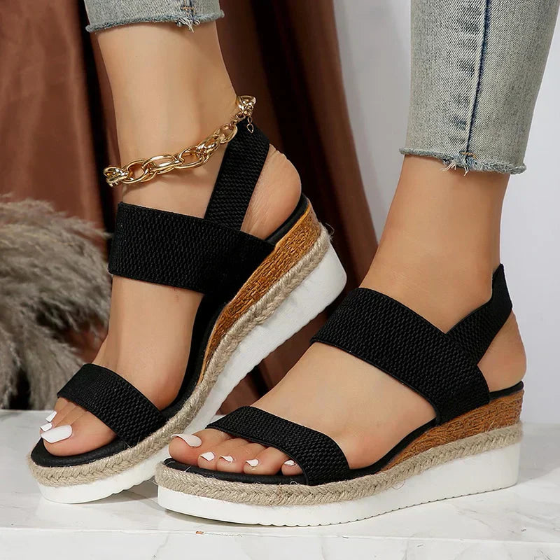 Sandali con zeppa da donna Suzanne - Eleganti plateau per un'estate chic e il comfort di tutti i giorni