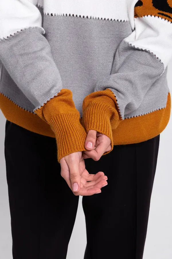 Alianna Pull Femme – Polaire Léopard Chic Doux & Confortable pour Style Décontracté