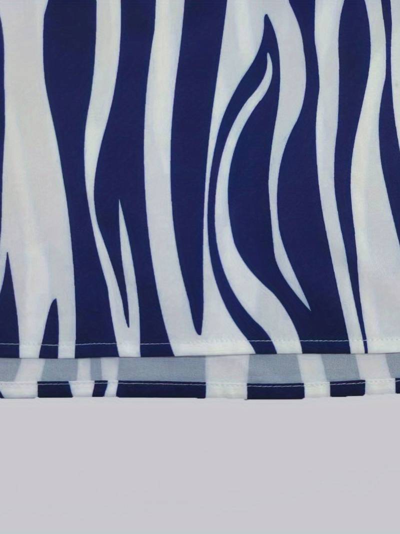 Abito corto da donna Norah - Abito a righe senza maniche per look estivi e casual