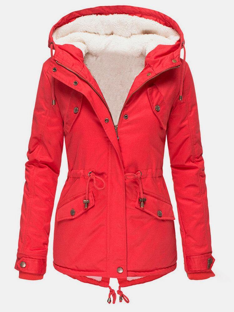 Giacca invernale da donna Claire - Cappotto caldo e impermeabile con cappuccio e fodera morbida 