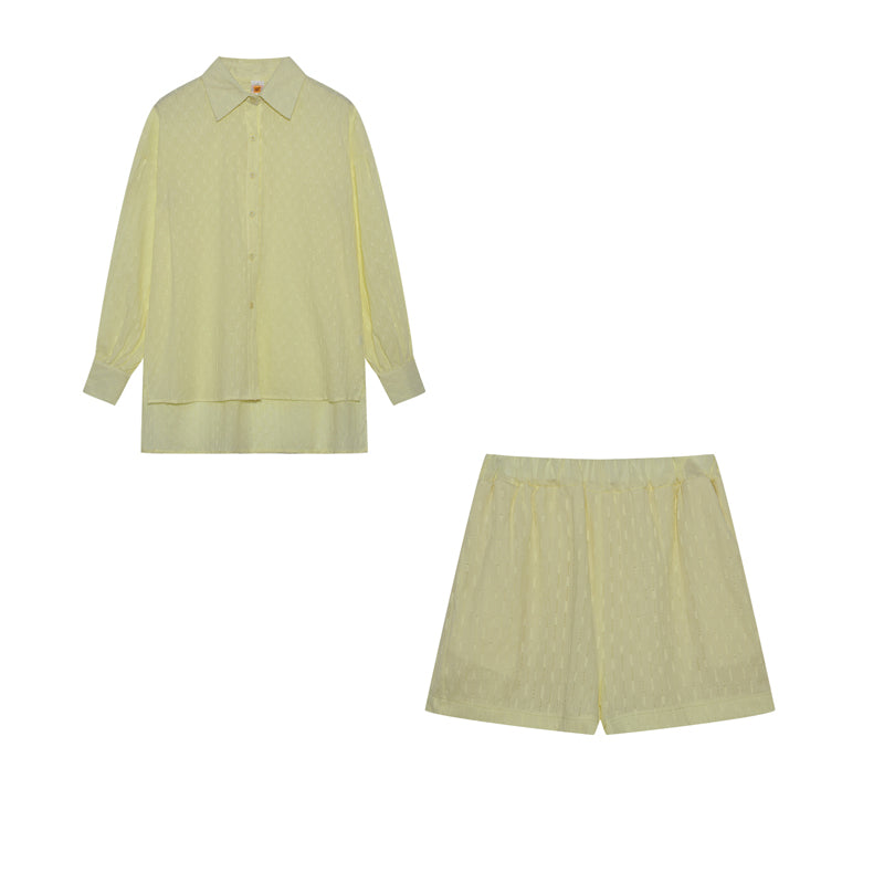 Aaliyah Ensemble d’Été Femme – Ensemble Léger en Coton avec Top et Short au Style Décontracté