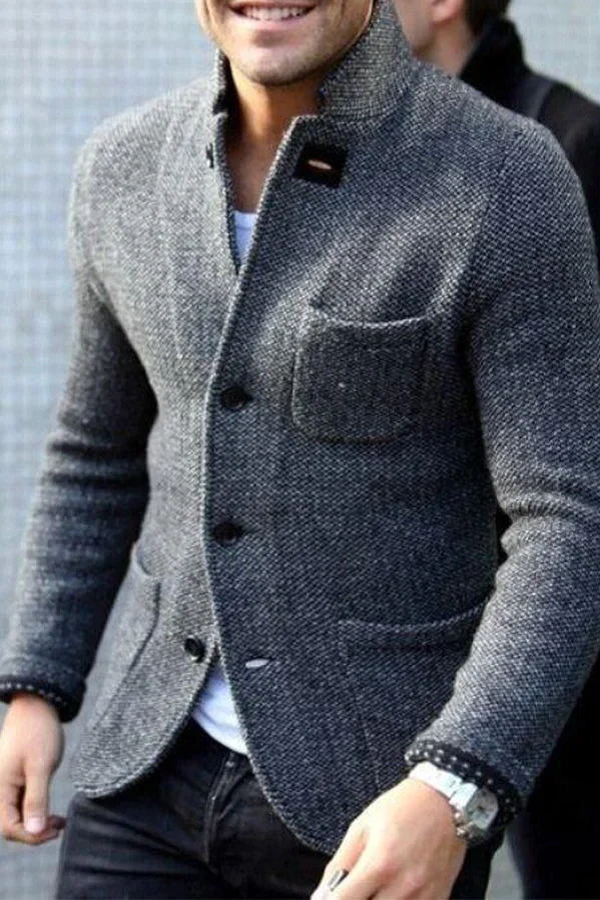 Cardigan da uomo Roma - Elegante gilet in morbida lana con uno stile retrò chic