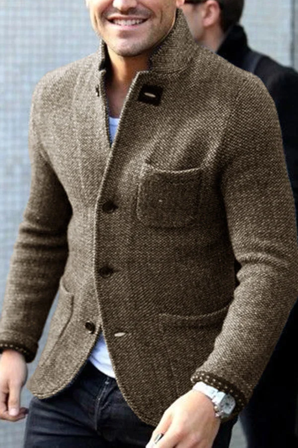 Cardigan da uomo Roma - Elegante gilet in morbida lana con uno stile retrò chic