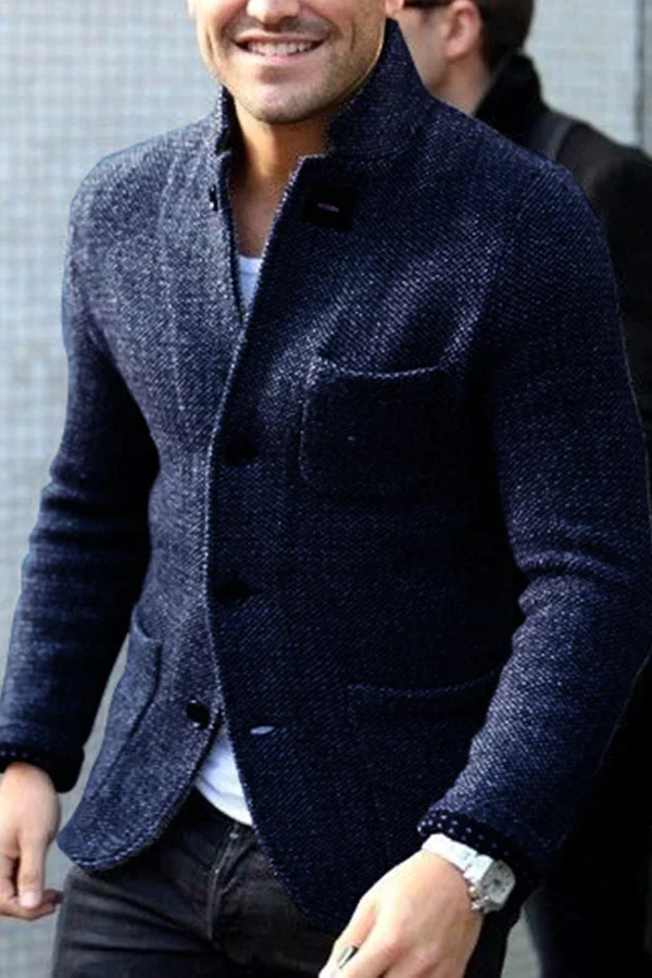 Cardigan da uomo Roma - Elegante gilet in morbida lana con uno stile retrò chic