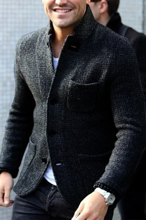 Cardigan da uomo Roma - Elegante gilet in morbida lana con uno stile retrò chic