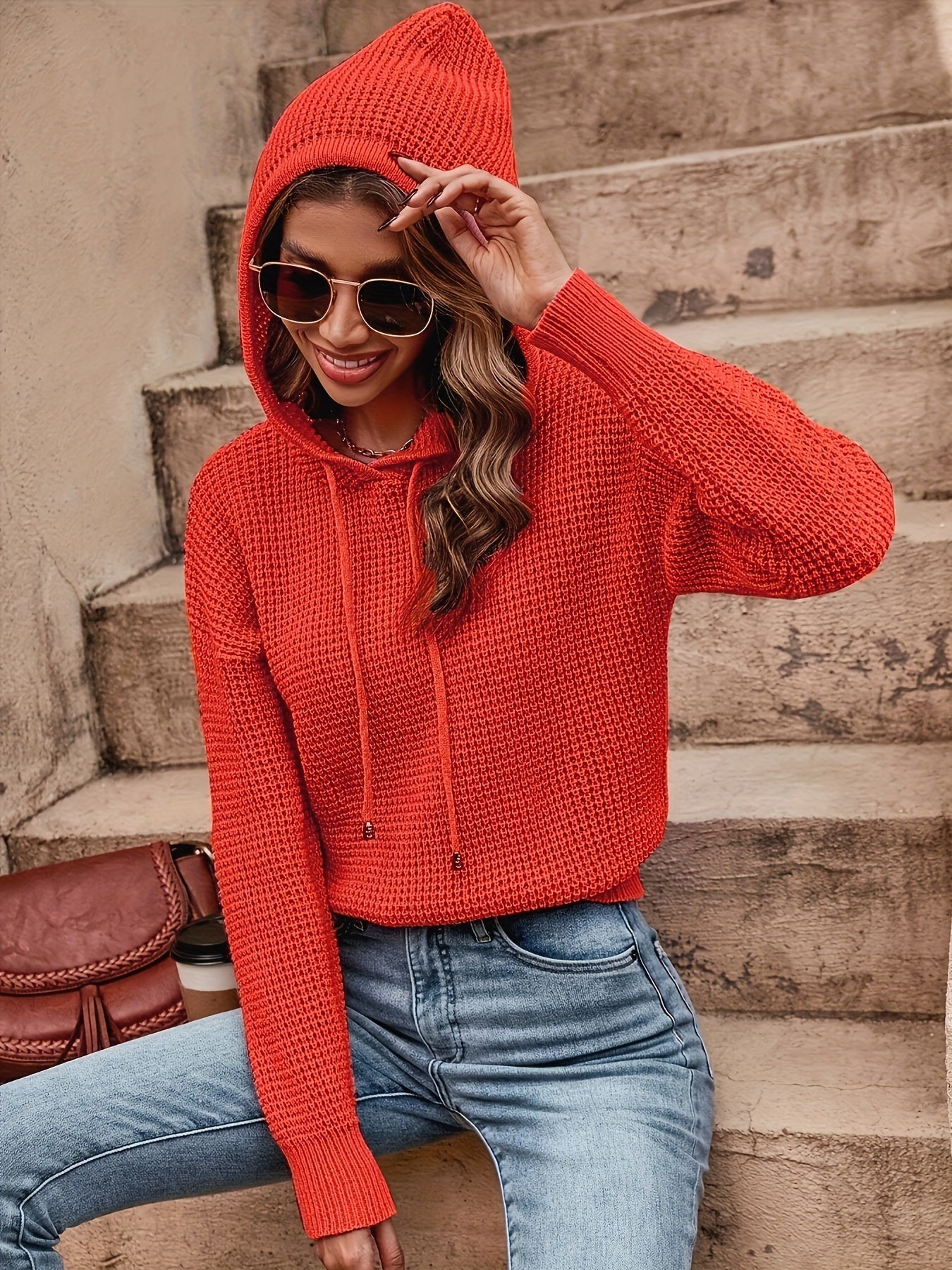 Hope Pull Femme – Pull à Capuche Décontracté Chic & Confortable pour Automne/Hiver Élégant