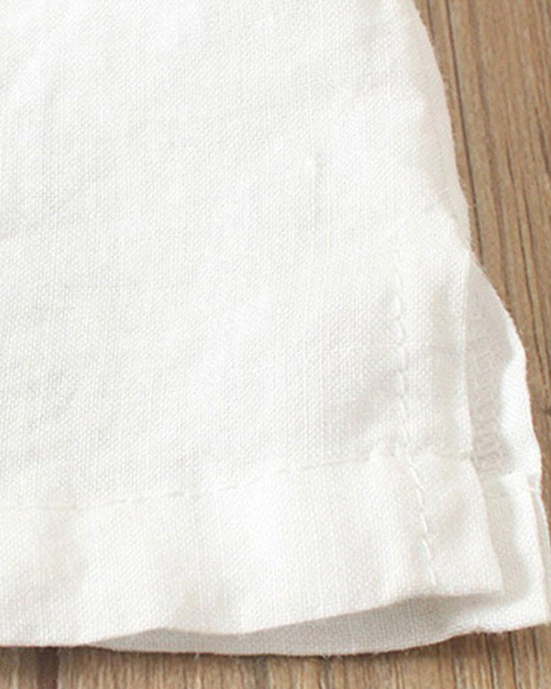 Camicetta da donna Lena – Camicetta in lino leggero con bottoni e aspetto naturale