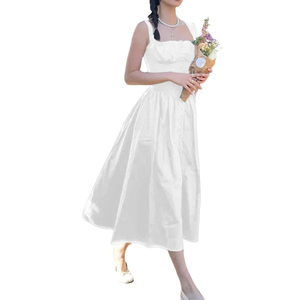 Robe d'Été Femme Nia – Robe Midi Élégante avec Coupe Confortable & Design Intemporel