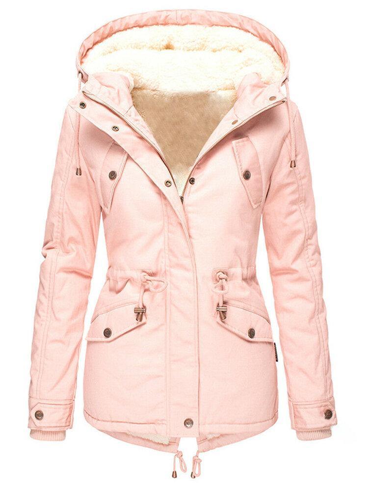 Giacca invernale da donna Claire - Cappotto caldo e impermeabile con cappuccio e fodera morbida 