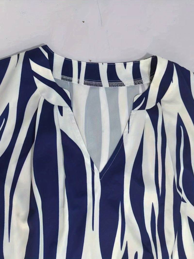 Abito corto da donna Norah - Abito a righe senza maniche per look estivi e casual