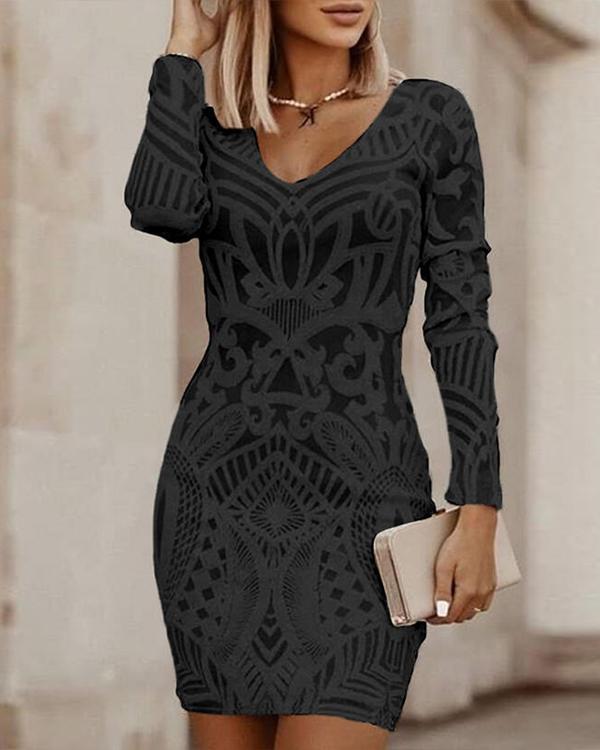 Anjie Robe Moulante Femme – Élégante Robe à Col en V avec Coupe Ajustée pour Soirées & Événements