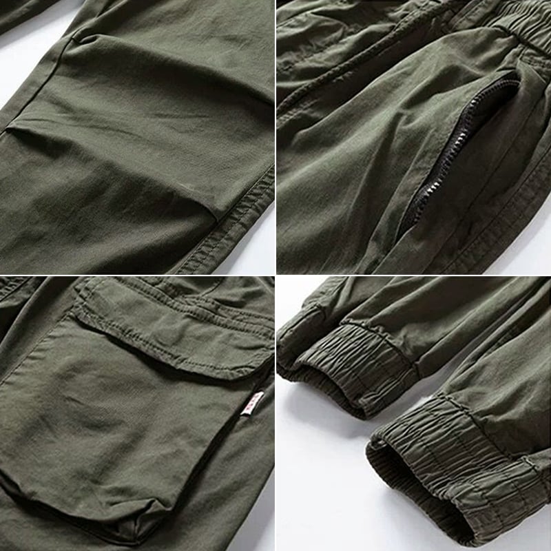 Pantaloni da uomo David - Pantaloni cargo elasticizzati con spandex comodo e versatile