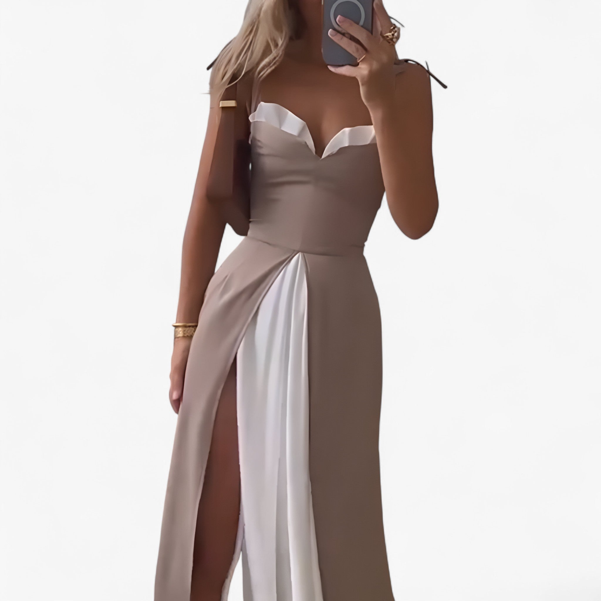 Beatrice Robe Sans Manches Femme – Élégante Robe d’Été Légère pour Style Décontracté Chic