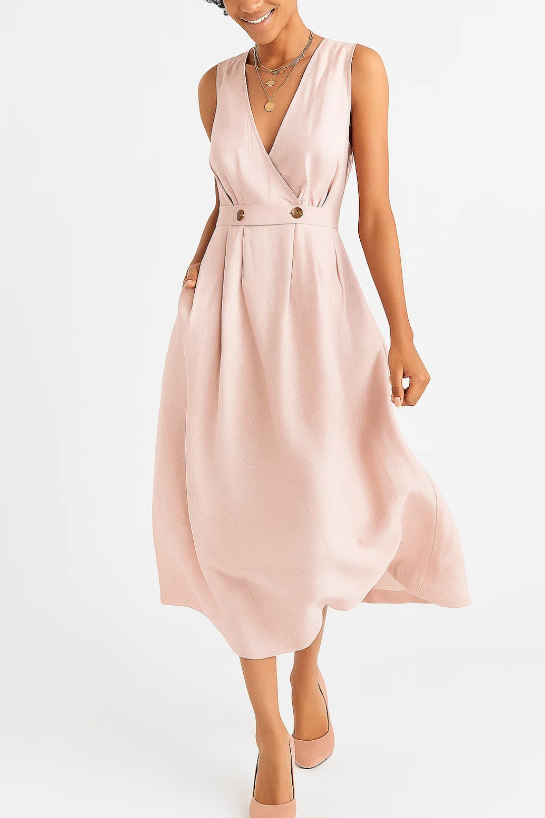 Alicia Robe Femme – Robe en Lin Légère & Respirante avec Coupe Décontractée Été Chic