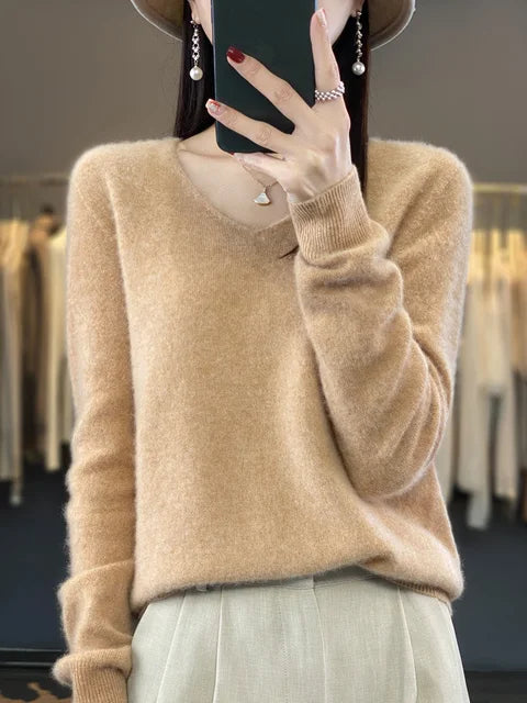 Maglione da donna Lily - Elegante maglia mista morbida e confortevole con maniche lunghe