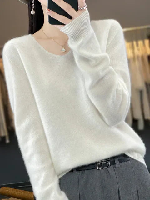 Maglione da donna Lily - Elegante maglia mista morbida e confortevole con maniche lunghe