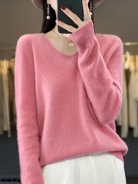 Maglione da donna Lily - Elegante maglia mista morbida e confortevole con maniche lunghe