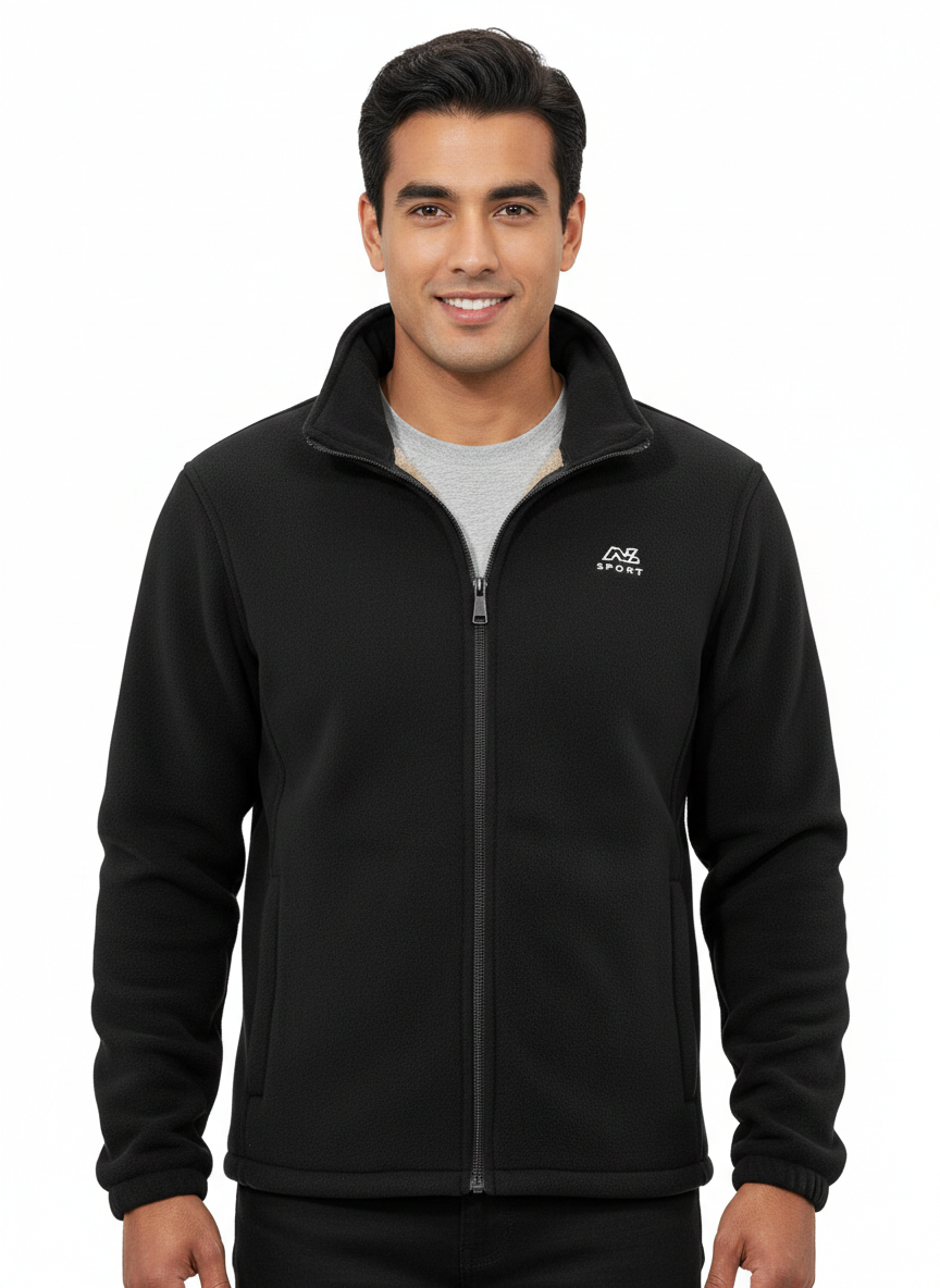 Alvin Chaqueta Polar Unisex con Forro Sherpa – Caliente, Cómoda y para Uso Diario