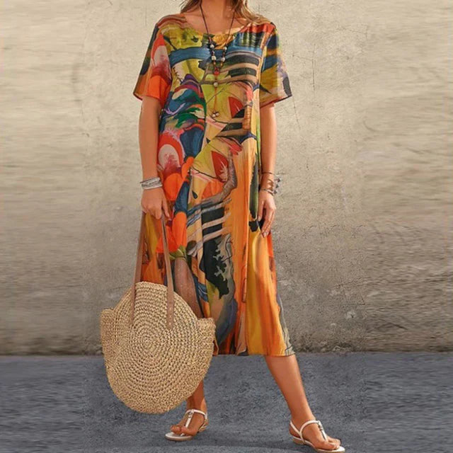 Abito tunica confortevole Annarosa: eleganza casual per tutte le occasioni